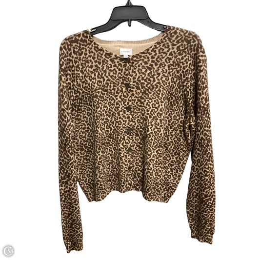 Cardigan By La Hearts In Animal Print, Size: Xl