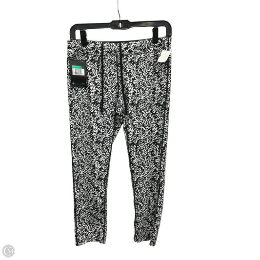 Athletic Leggings By Nike Apparel In Black & White, Size: M