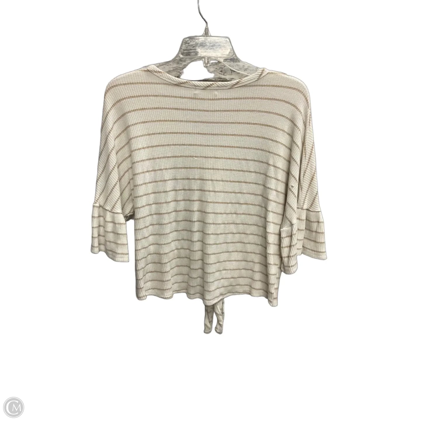 Blouse Short Sleeve By Altard State In Cream, Size: M