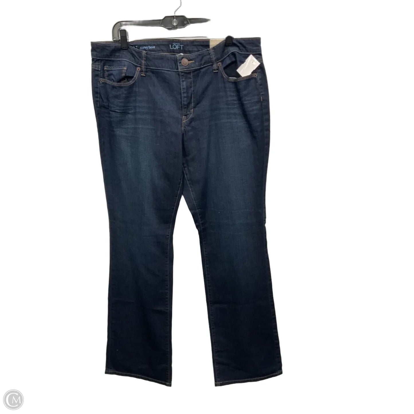 Jeans Boot Cut By Loft In Blue Denim, Size: 16