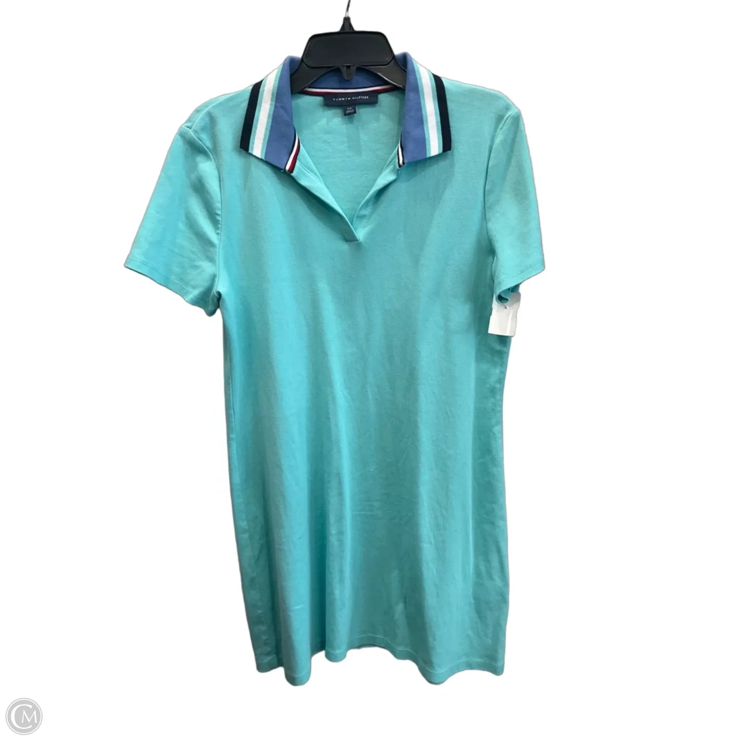 Dress Casual Midi By Tommy Hilfiger In Blue, Size: L