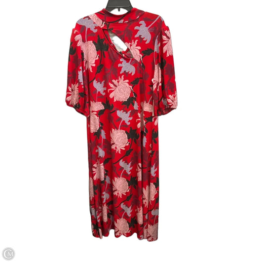 Dress Casual Maxi By Eloquii In Red, Size: 1x