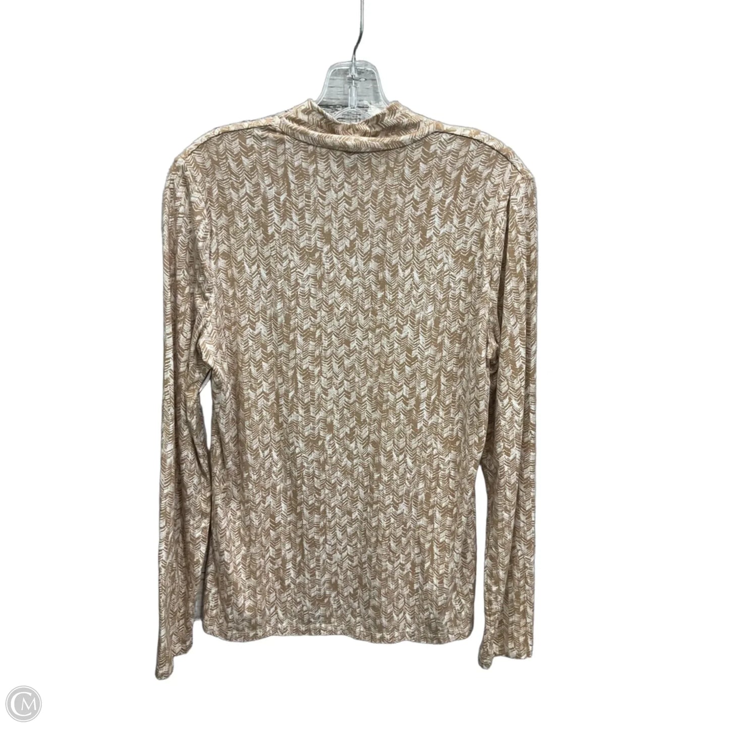 Top Long Sleeve By Talbots In Tan, Size: S