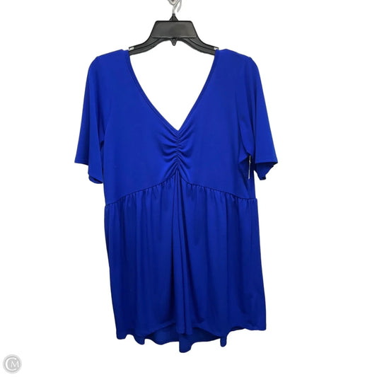 Top Short Sleeve By Torrid In Blue, Size: 1x