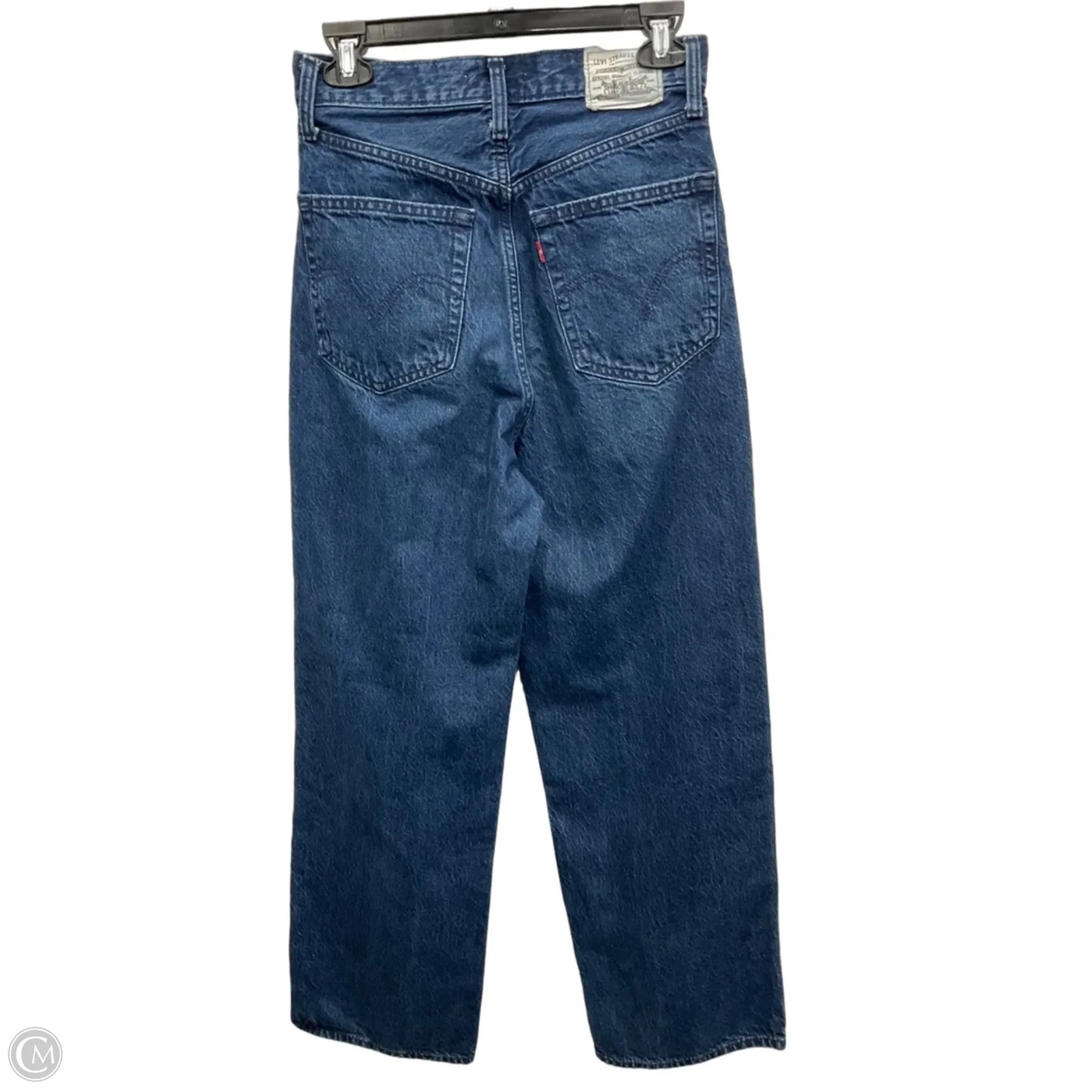 Jeans Wide Leg By Levis In Blue Denim, Size: 4