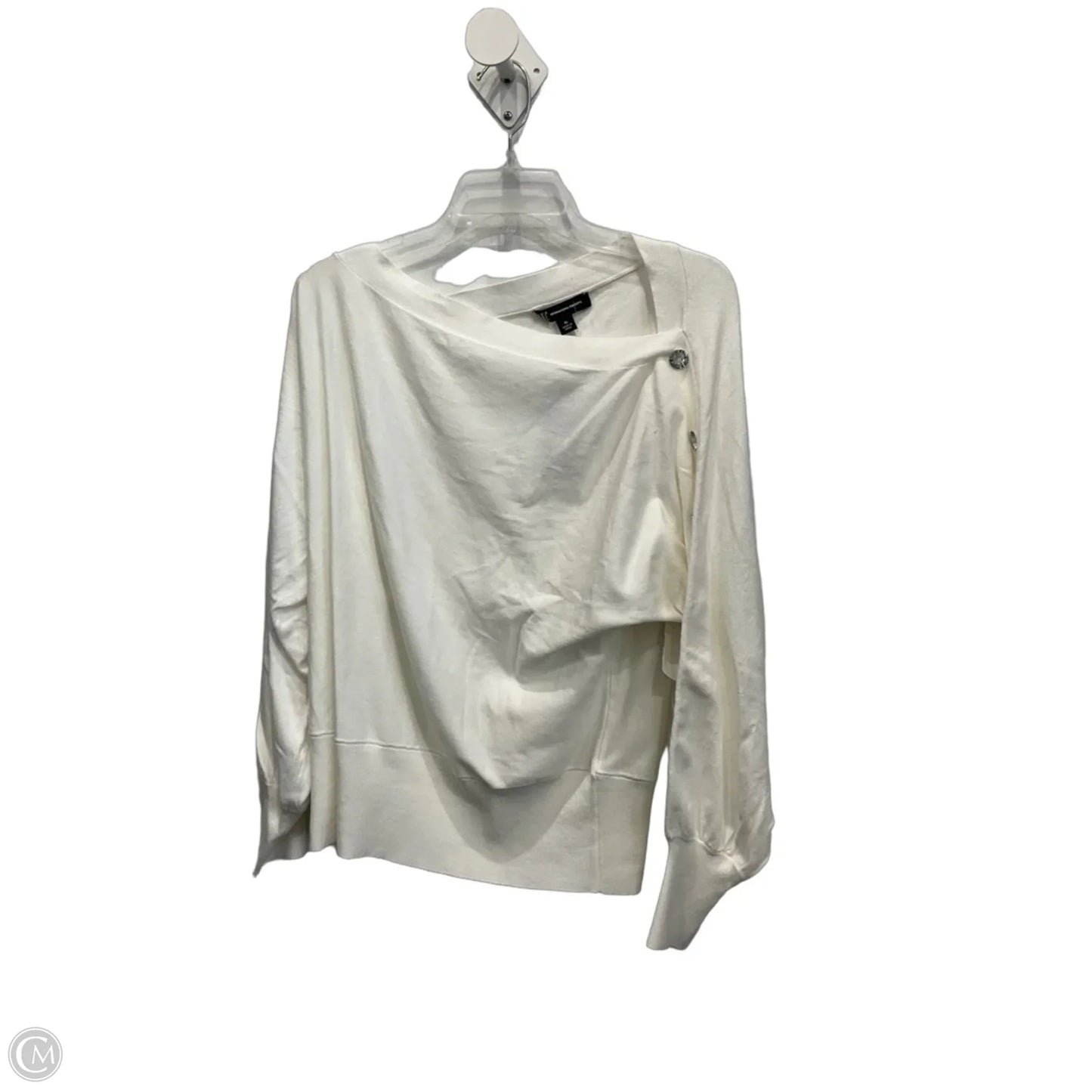 Top Long Sleeve By International Concepts In White, Size: Xl