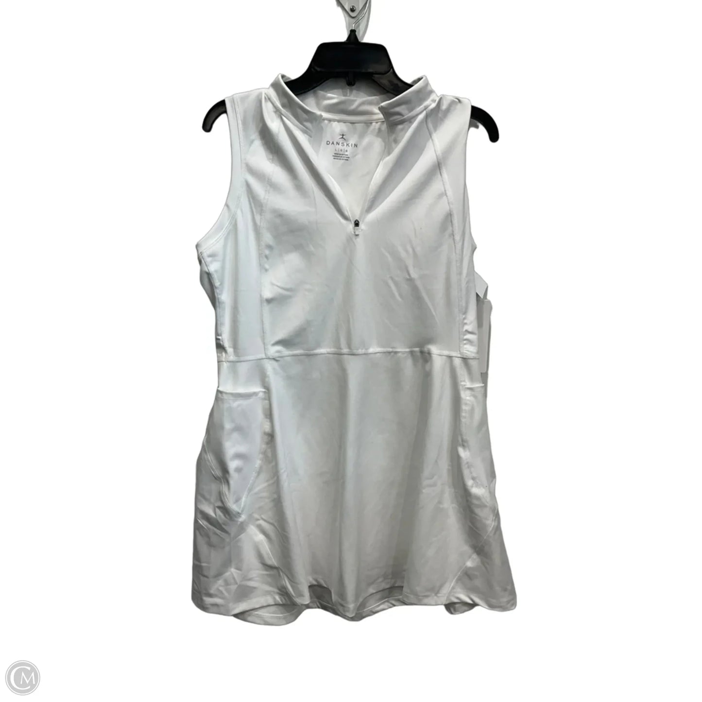 Athletic Dress By Danskin In White, Size: L