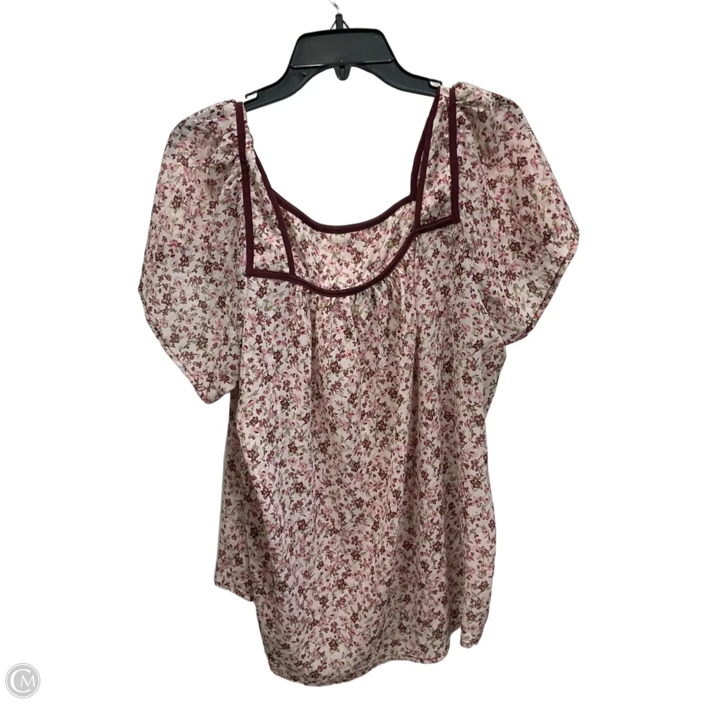Top Short Sleeve By Torrid In Floral Print, Size: 1x