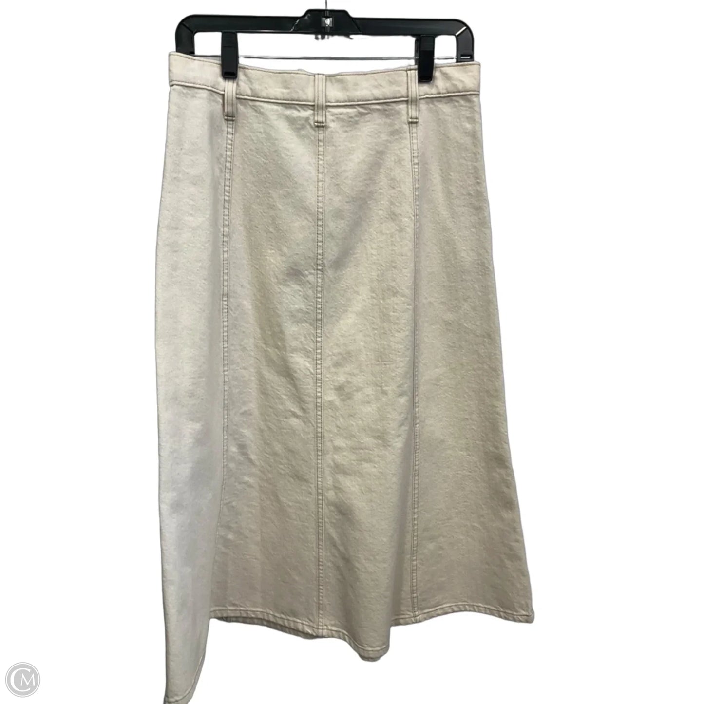 Skirt Maxi By Banana Republic In Cream Denim, Size: 6