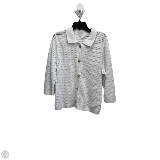 Top Short Sleeve By J. Jill In White, Size: L