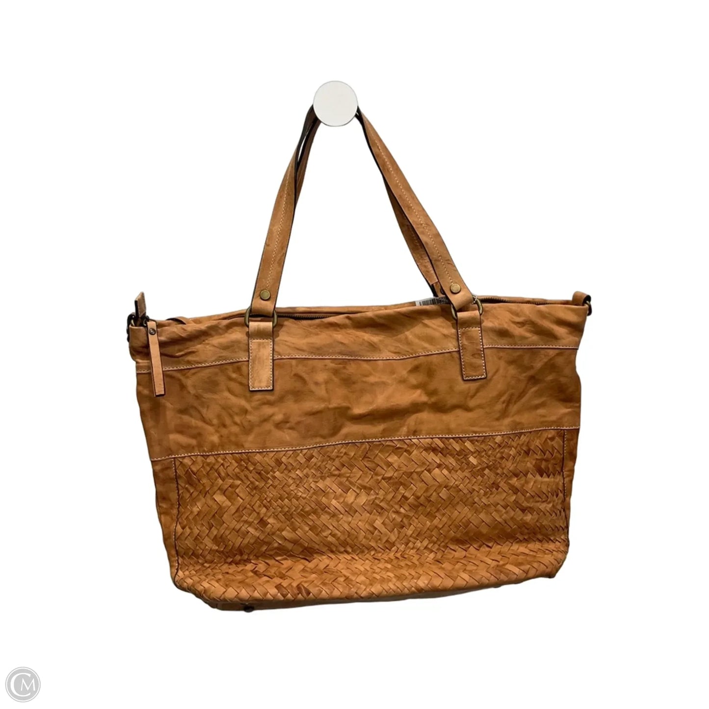 Handbag Leather By Garnet Hill, Size: Large