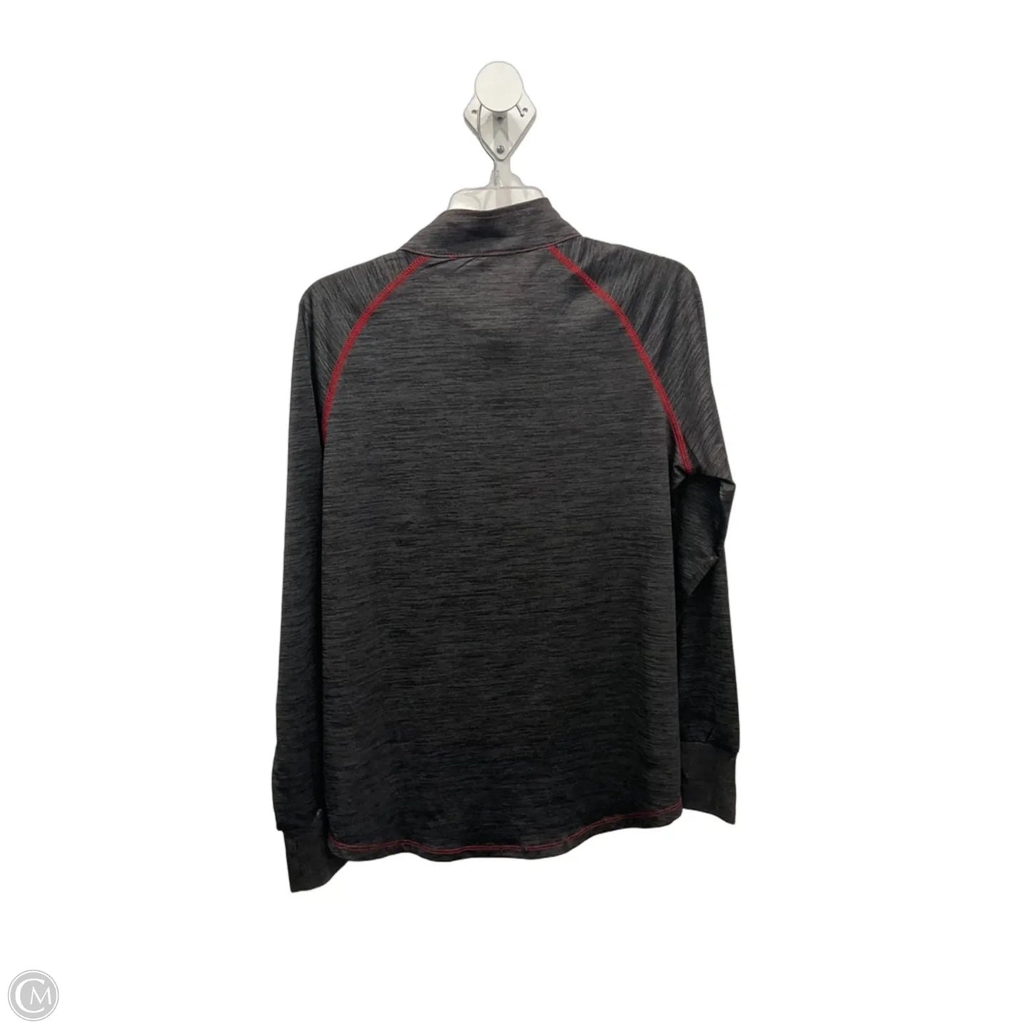 Athletic Sweatshirt Collar By Colosseum In Grey & Red, Size: Xl