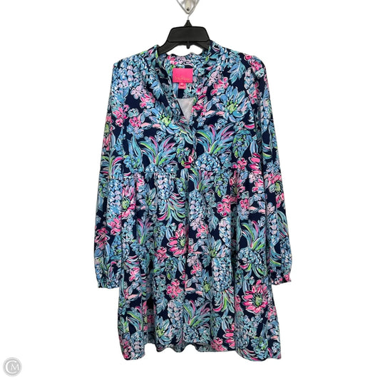 Dress Designer By Lilly Pulitzer In Blue & Pink, Size: M
