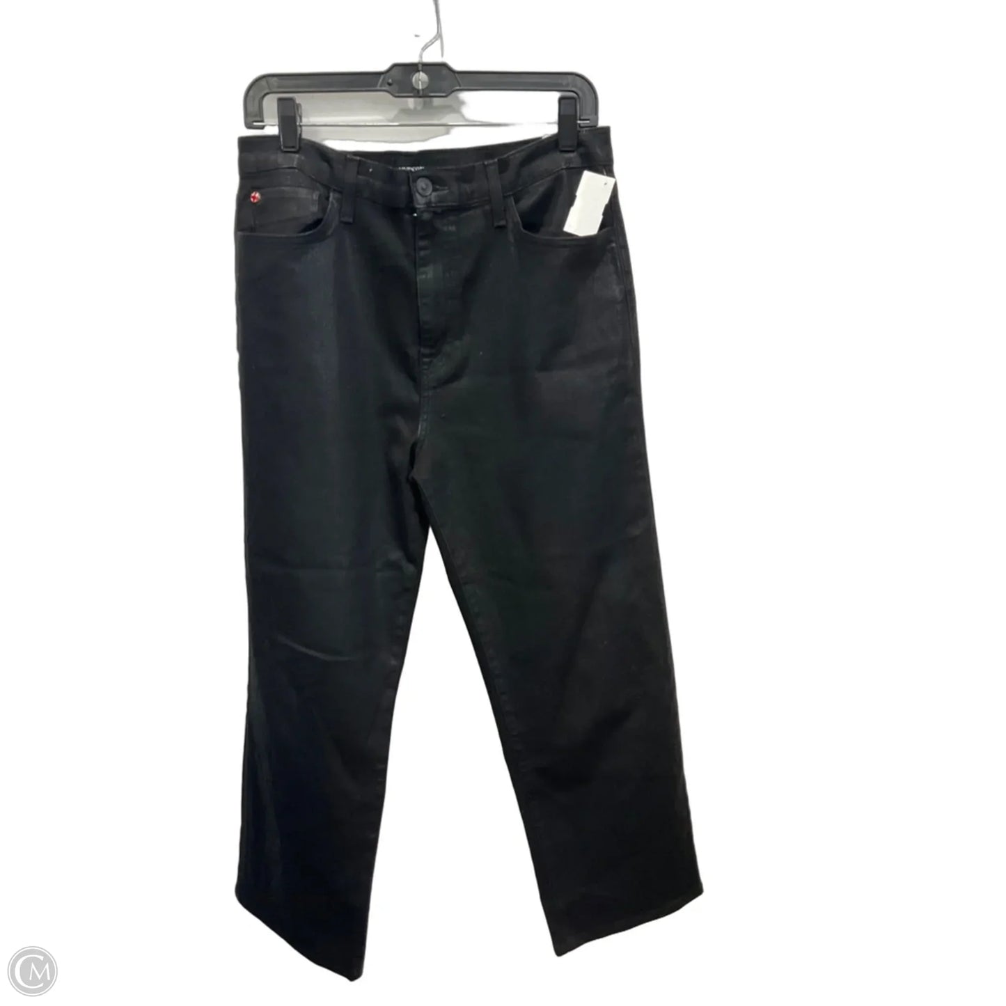Jeans Wide Leg By Hudson In Black Denim, Size: 10