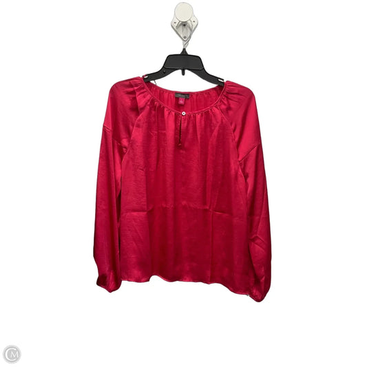 Top Long Sleeve By Vince Camuto In Pink, Size: S
