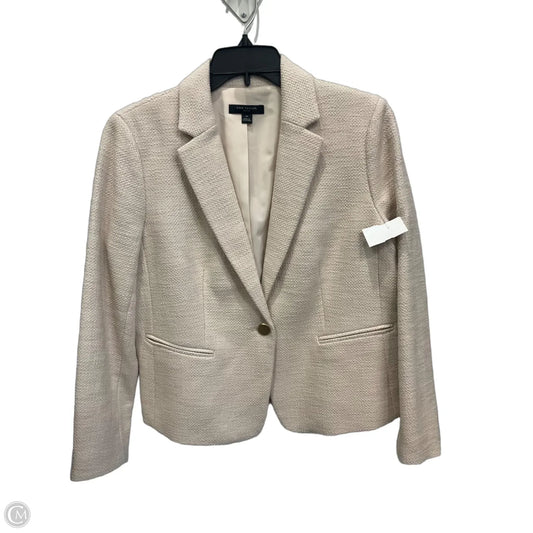 Blazer By Ann Taylor In Cream, Size: Lp