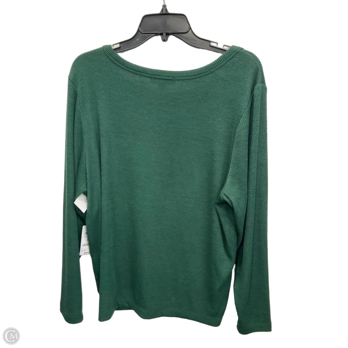 Top Long Sleeve By And Now This In Green, Size: 2x