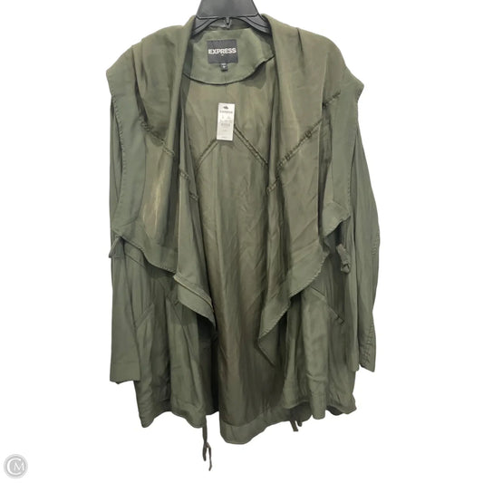 Cardigan By Express In Green, Size: L
