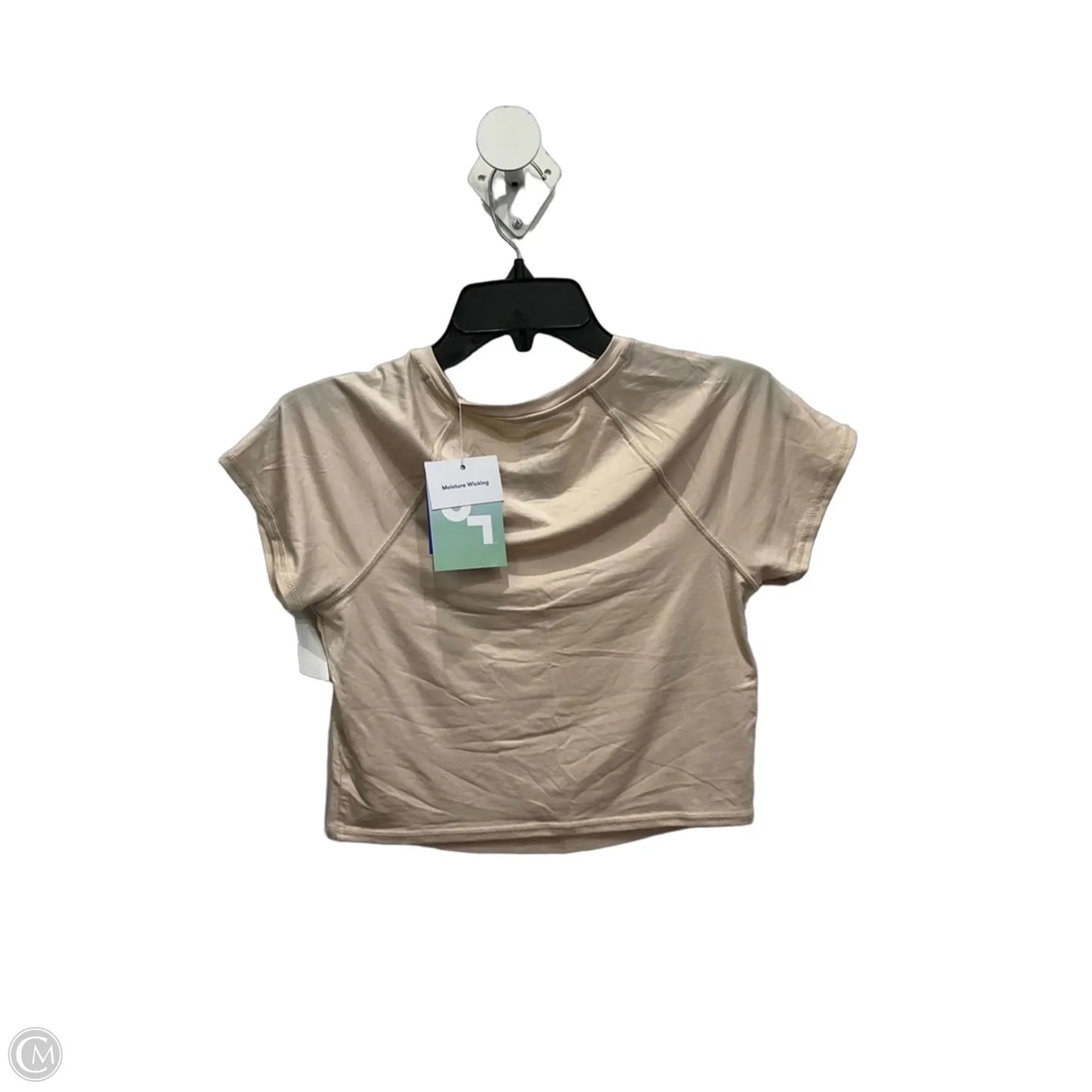 Athletic Top Short Sleeve By Joy Lab In Tan, Size: S