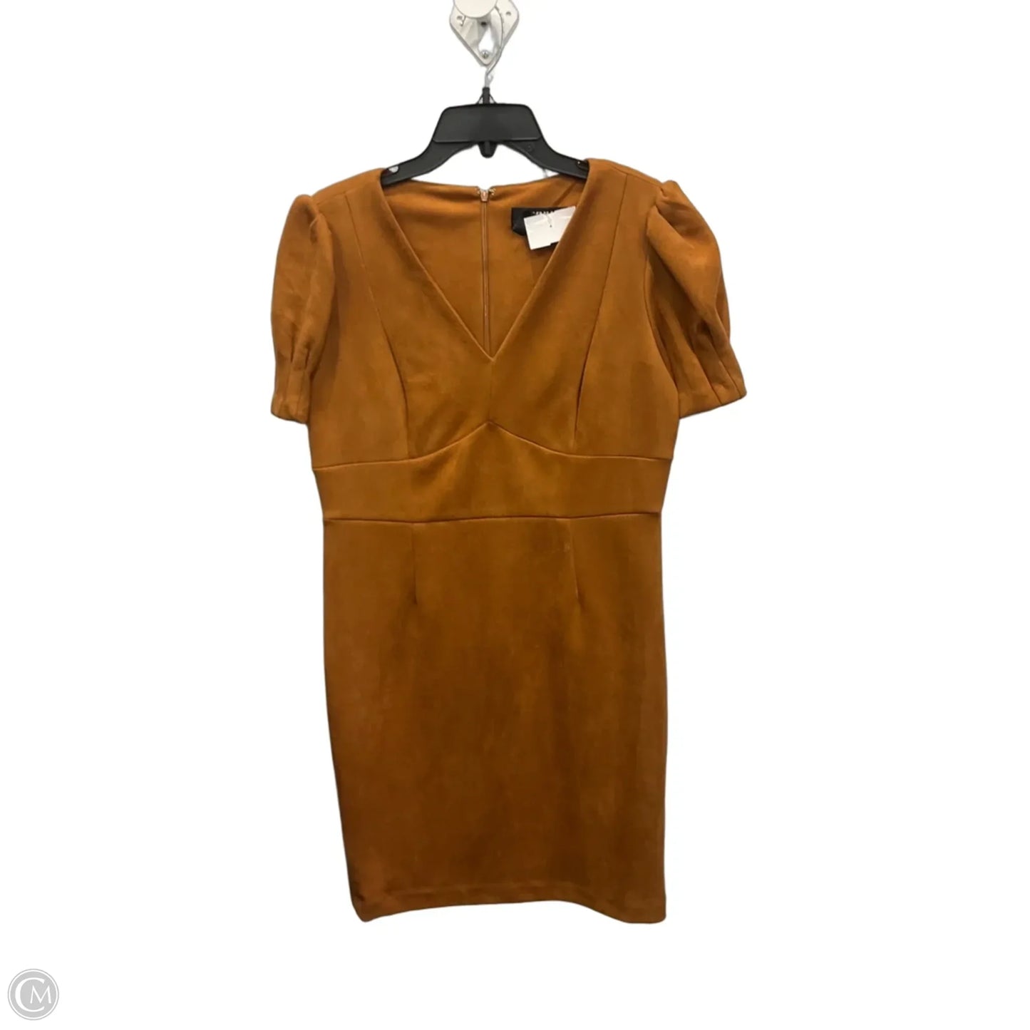 Dress Casual Midi By Dkny In Brown, Size: Xl
