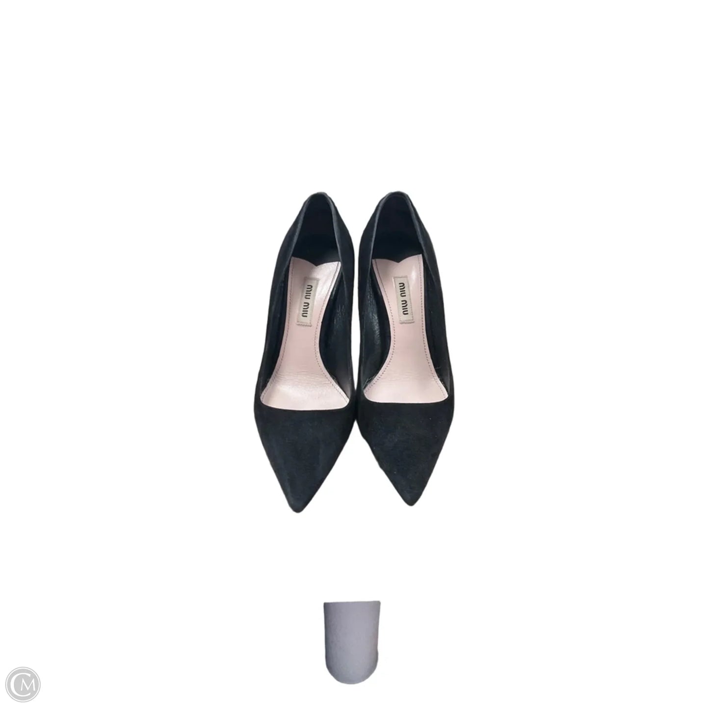 Shoes Luxury Designer By Miu Miu In Black, Size: 6.5