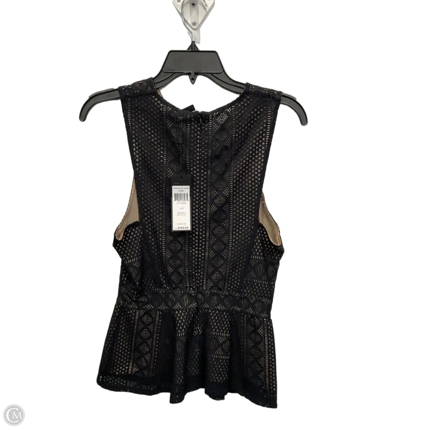 Top Sleeveless By Bcbgmaxazria In Black & Brown, Size: S