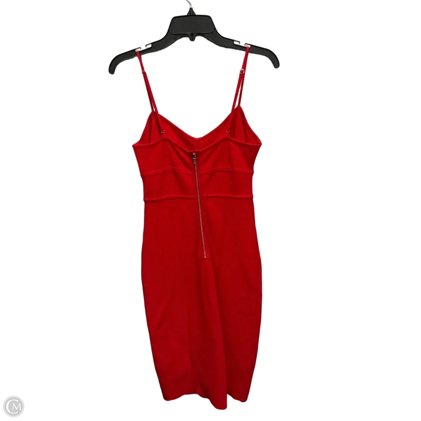 Dress Party Midi By Bcbgmaxazria In Red, Size: L