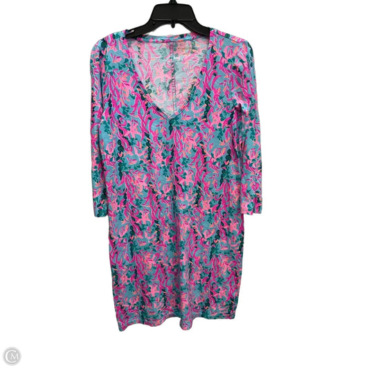 Dress Designer By Lilly Pulitzer In Blue & Pink, Size: L