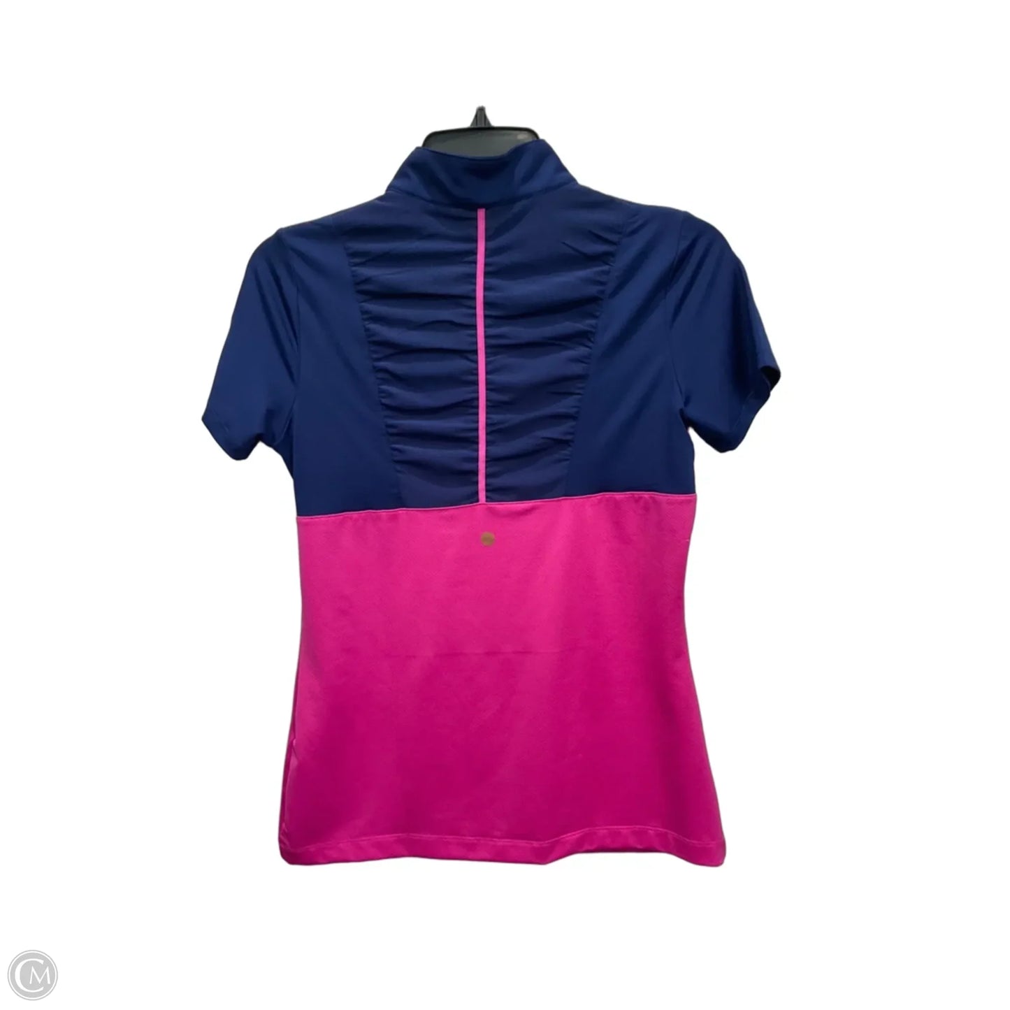 Athletic Top Short Sleeve By Cmb In Blue & Pink, Size: Xs