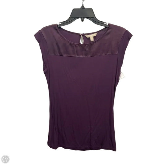 Top Sleeveless By Banana Republic In Purple, Size: S