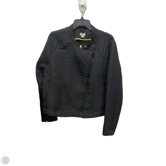 Jacket Moto By Worthington In Black, Size: Xl