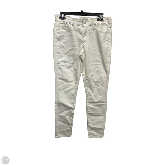 Jeans Skinny By Universal Thread In White Denim, Size: 4