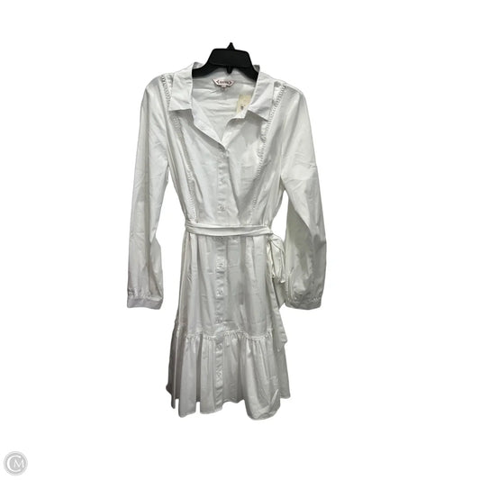 Dress Casual Midi By Nanette By Nanette Lepore In White, Size: L