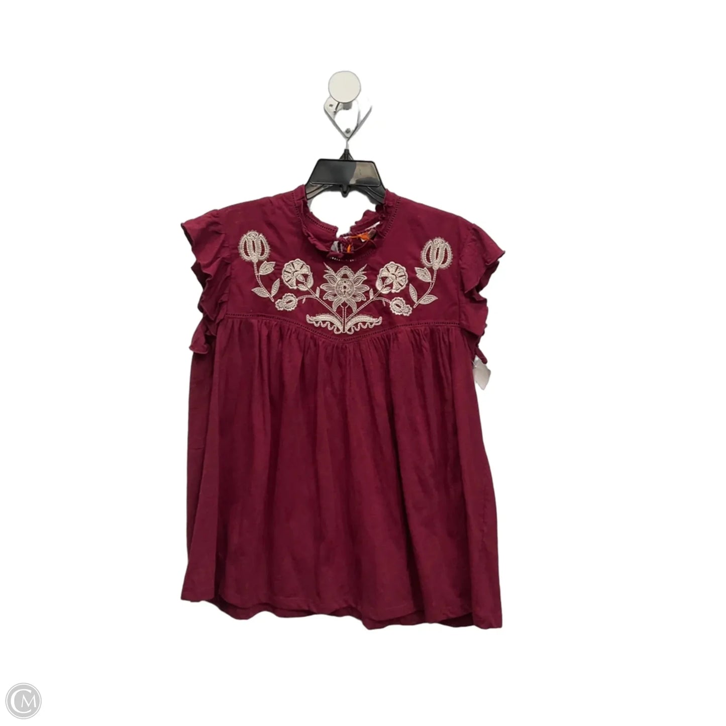 Top Sleeveless By Knox Rose In Red, Size: L