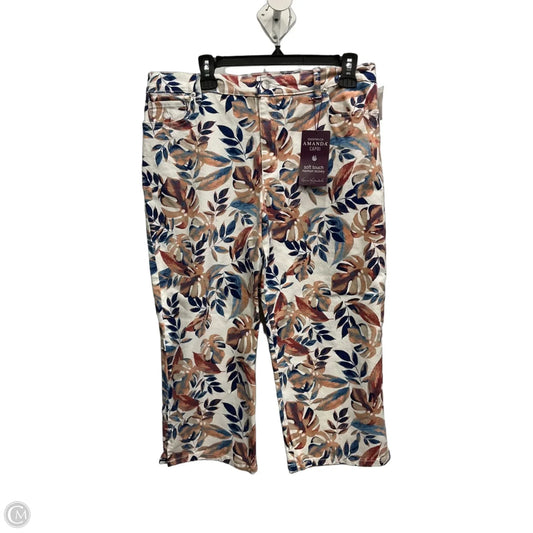 Capris By Gloria Vanderbilt In Multi-colored, Size: 12