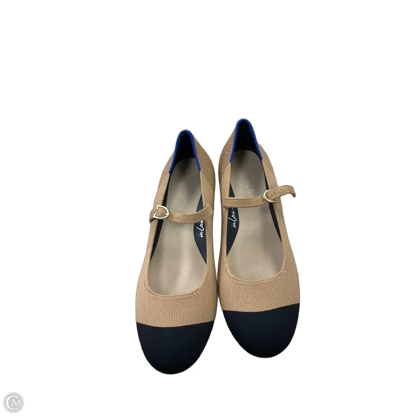 Shoes Heels Block By Rothys In Black & Tan, Size: 7