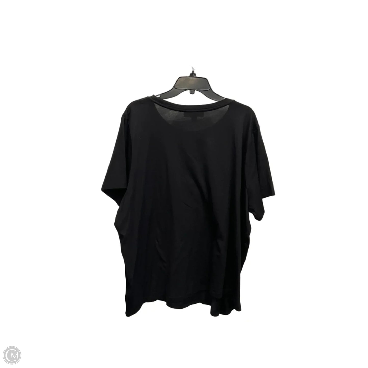 Top Short Sleeve By Michael By Michael Kors In Black, Size: 3x
