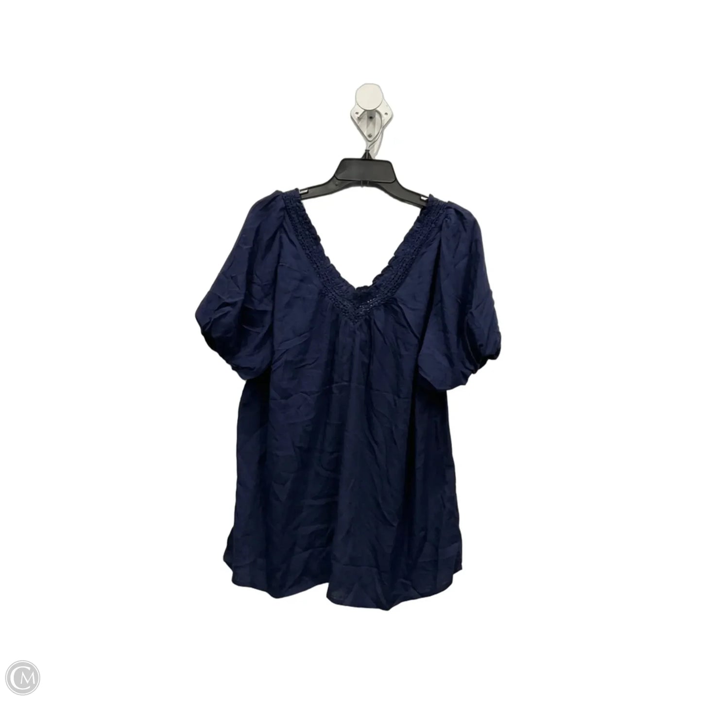 Top Short Sleeve By Torrid In Navy, Size: 1x