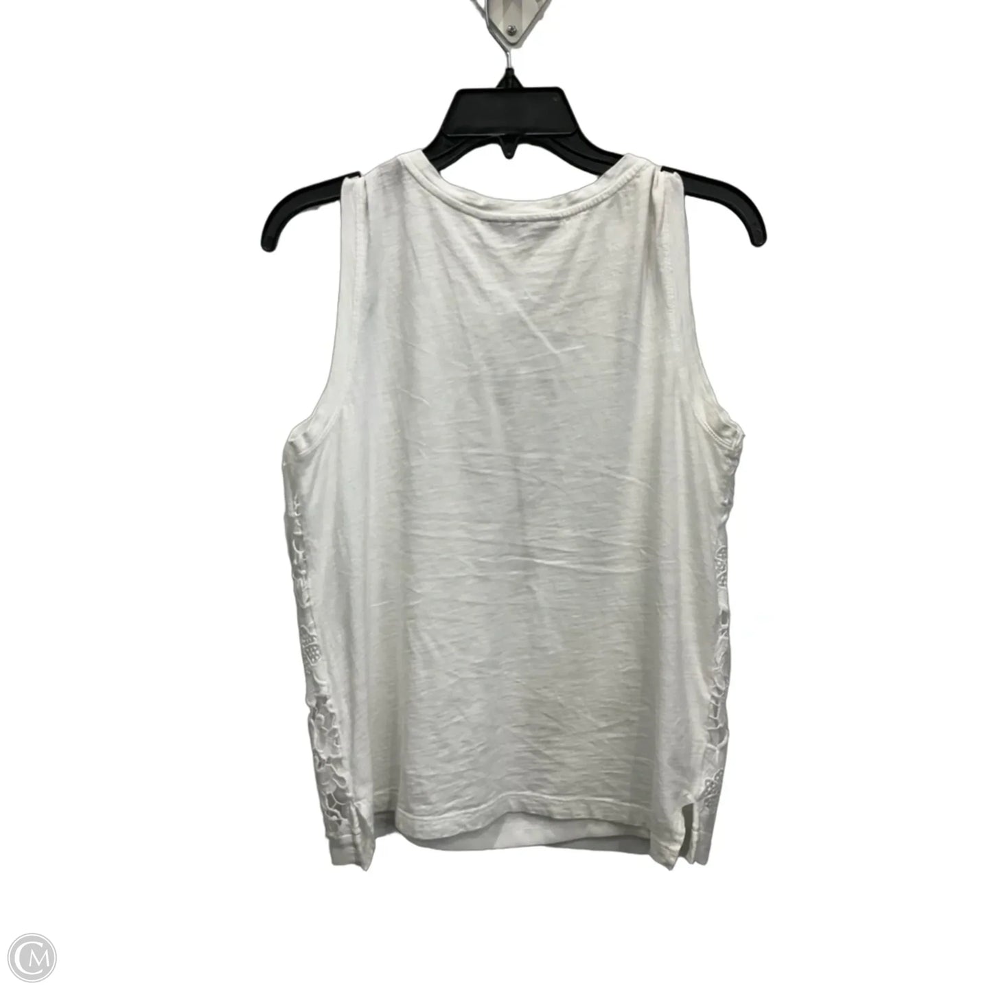 Top Sleeveless By Loft In White, Size: S