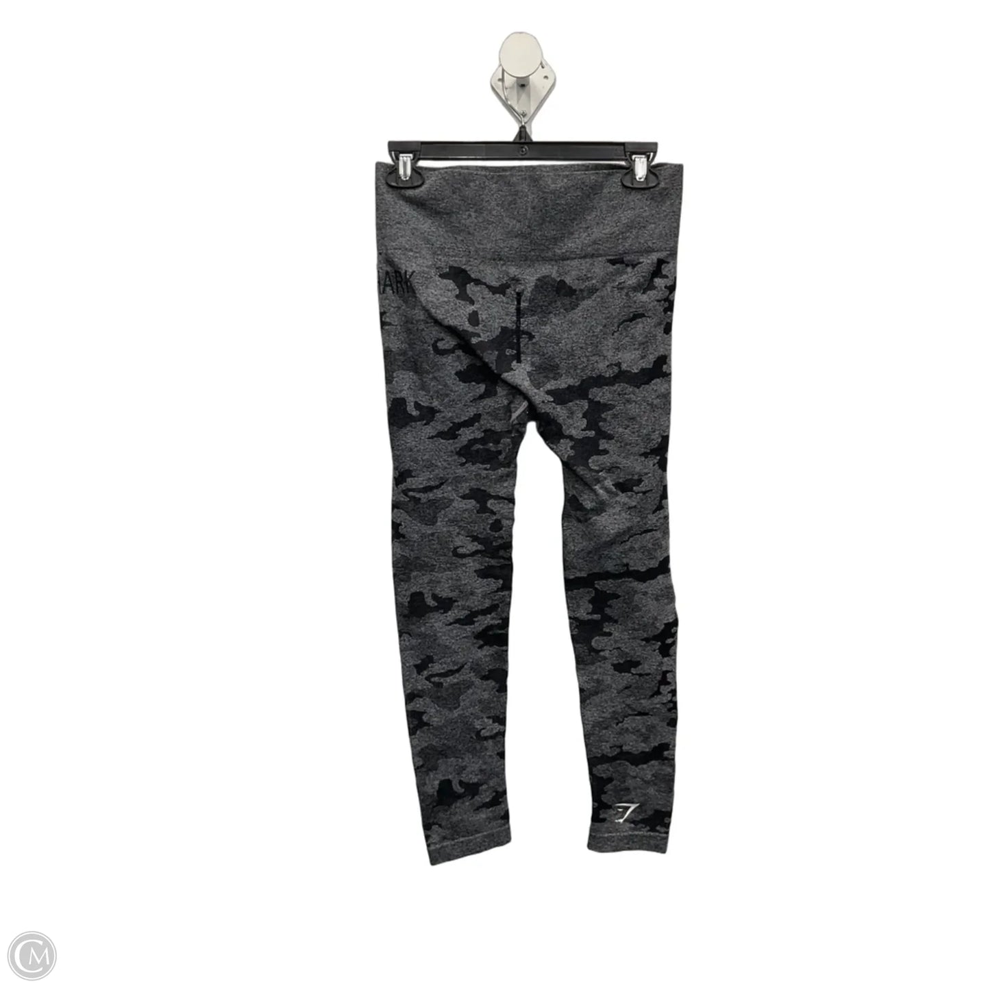 Athletic Leggings By Gym Shark In Black & Grey, Size: M