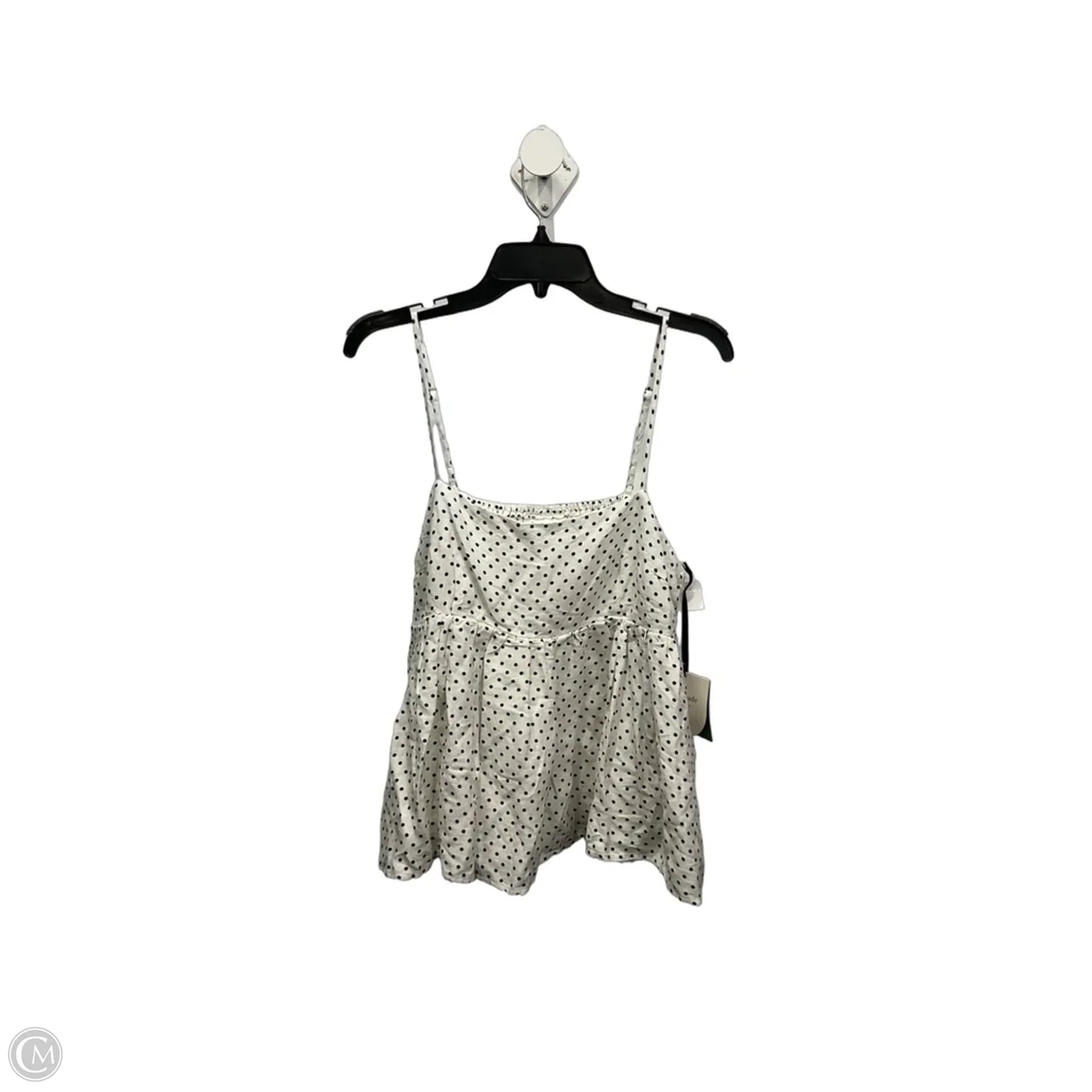Top Cami Designer By Kate Spade In Black & White, Size: L