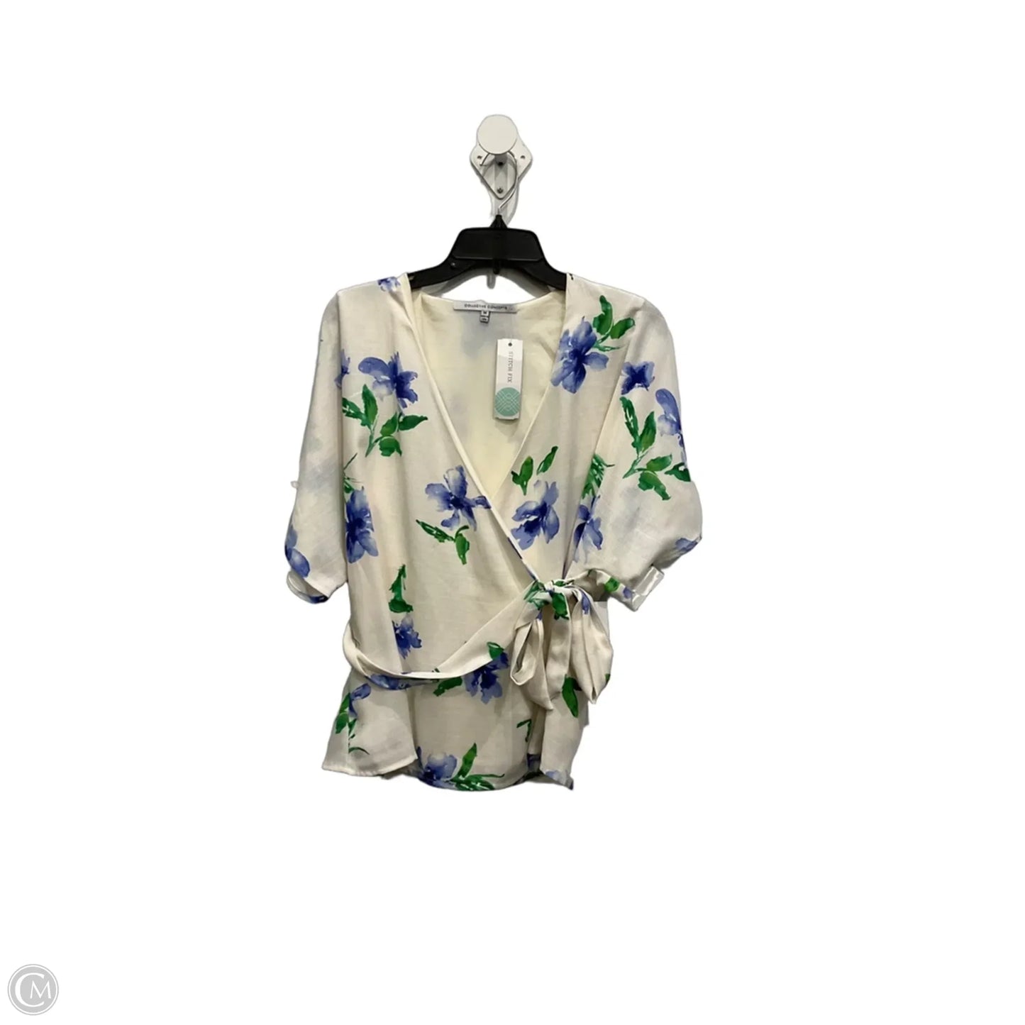 Top Short Sleeve By Collective Concepts In Floral Print, Size: M