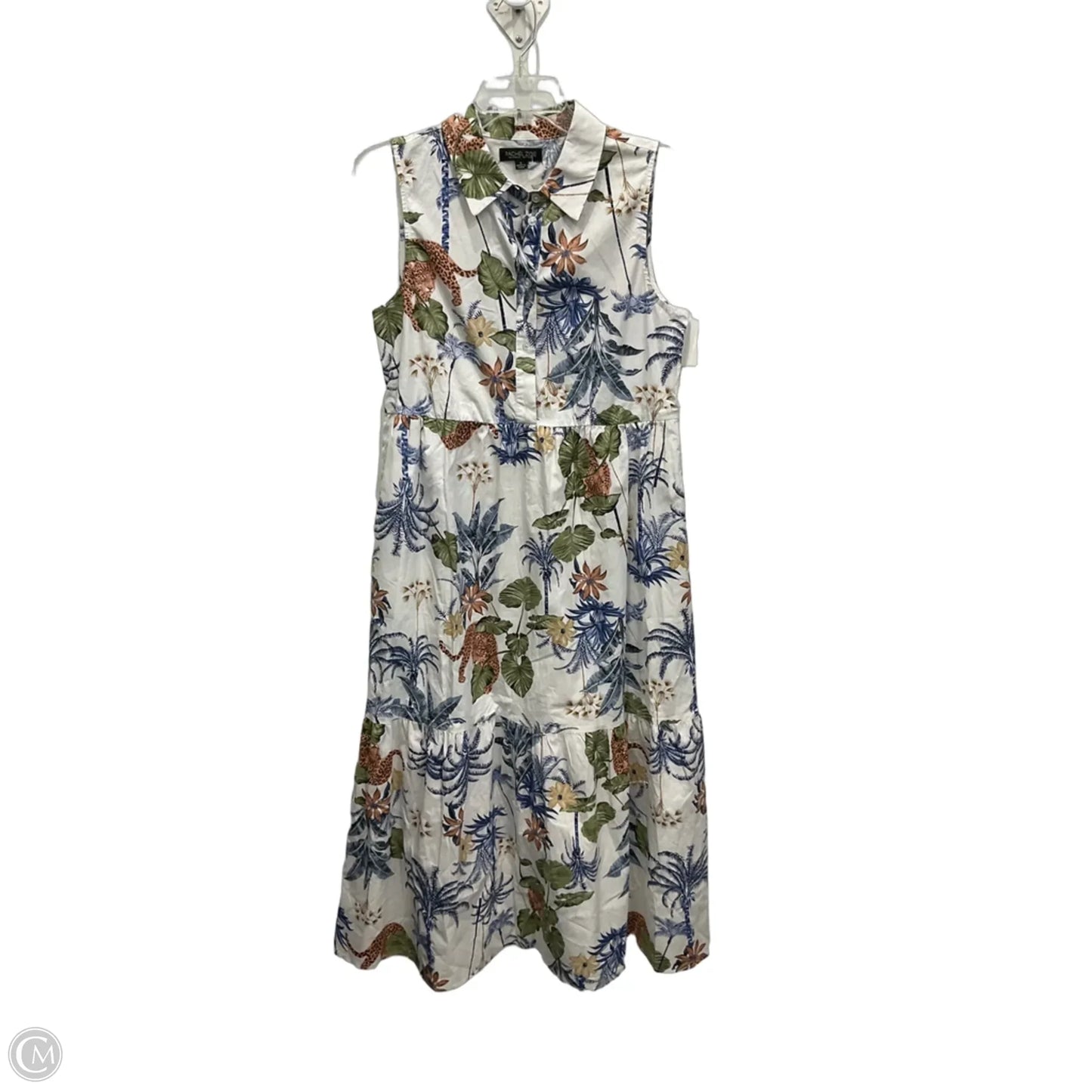 Dress Casual Midi By Rachel Zoe In Tropical Print, Size: S