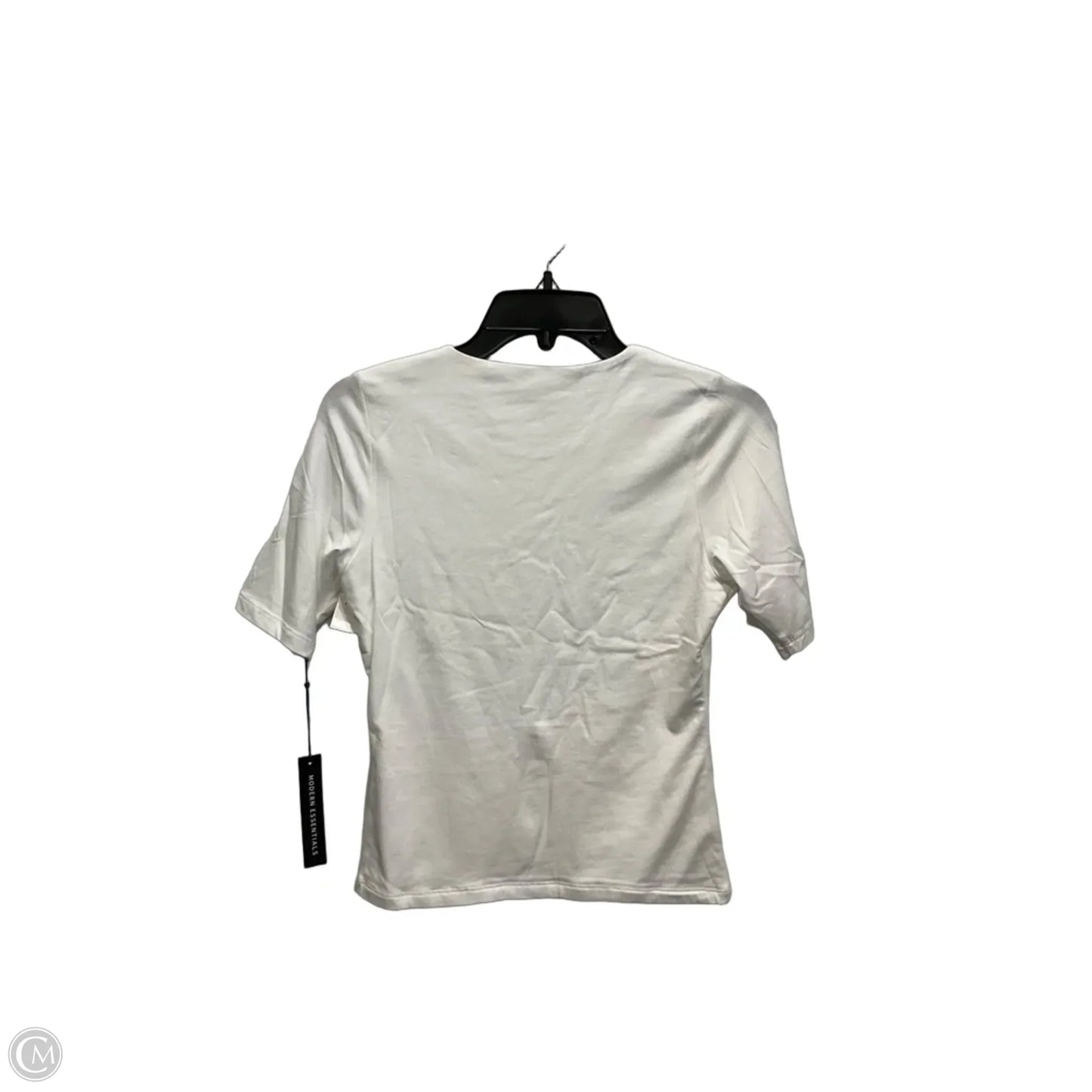 Top Short Sleeve By Tahari In White, Size: Xs