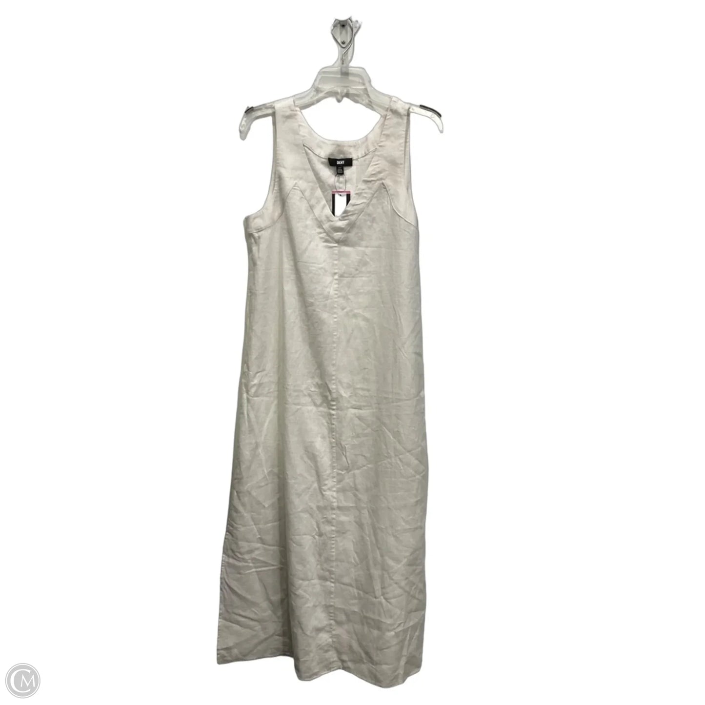 Dress Casual Maxi By Dkny In White, Size: S