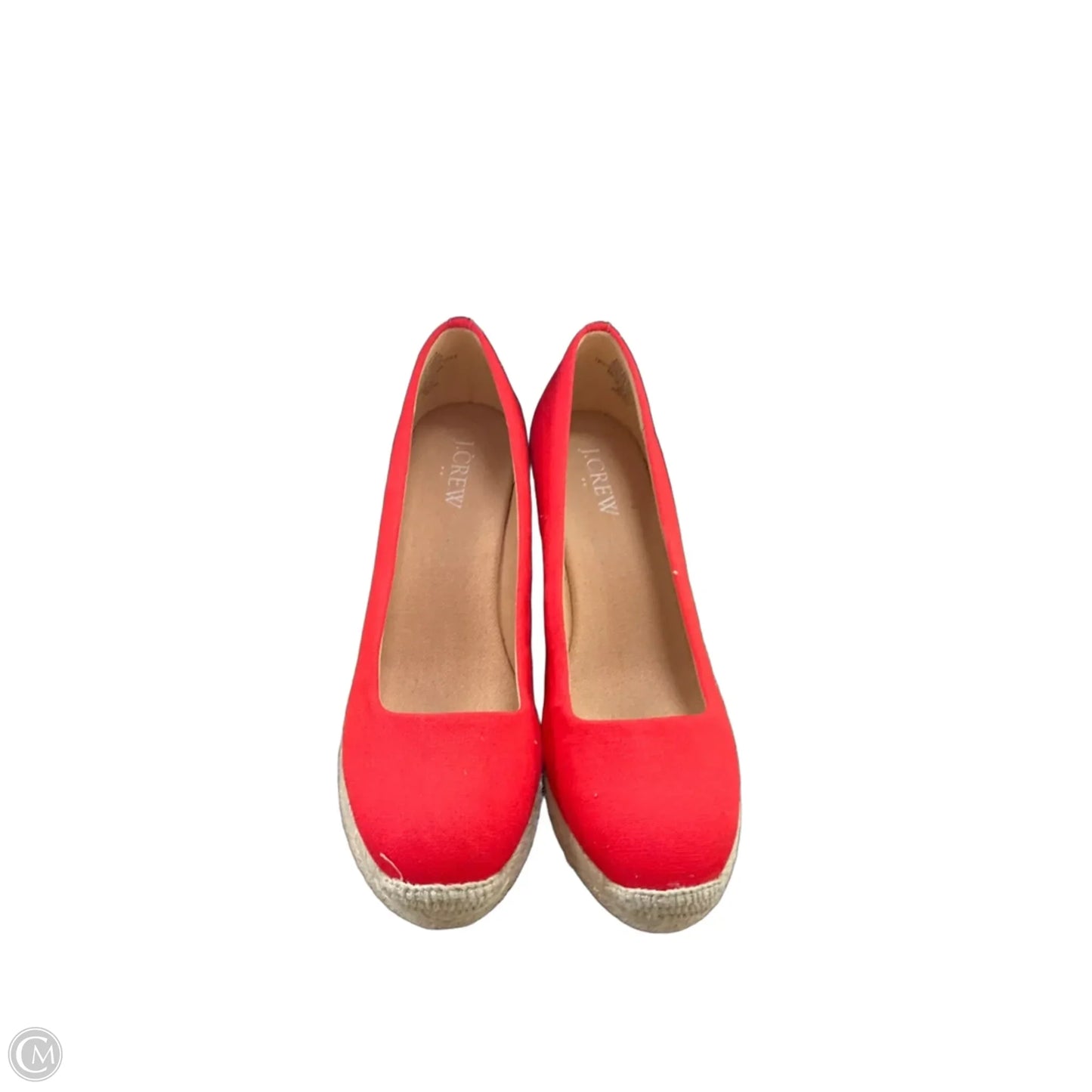 Shoes Heels Wedge By J. Crew In Red, Size: 6.5