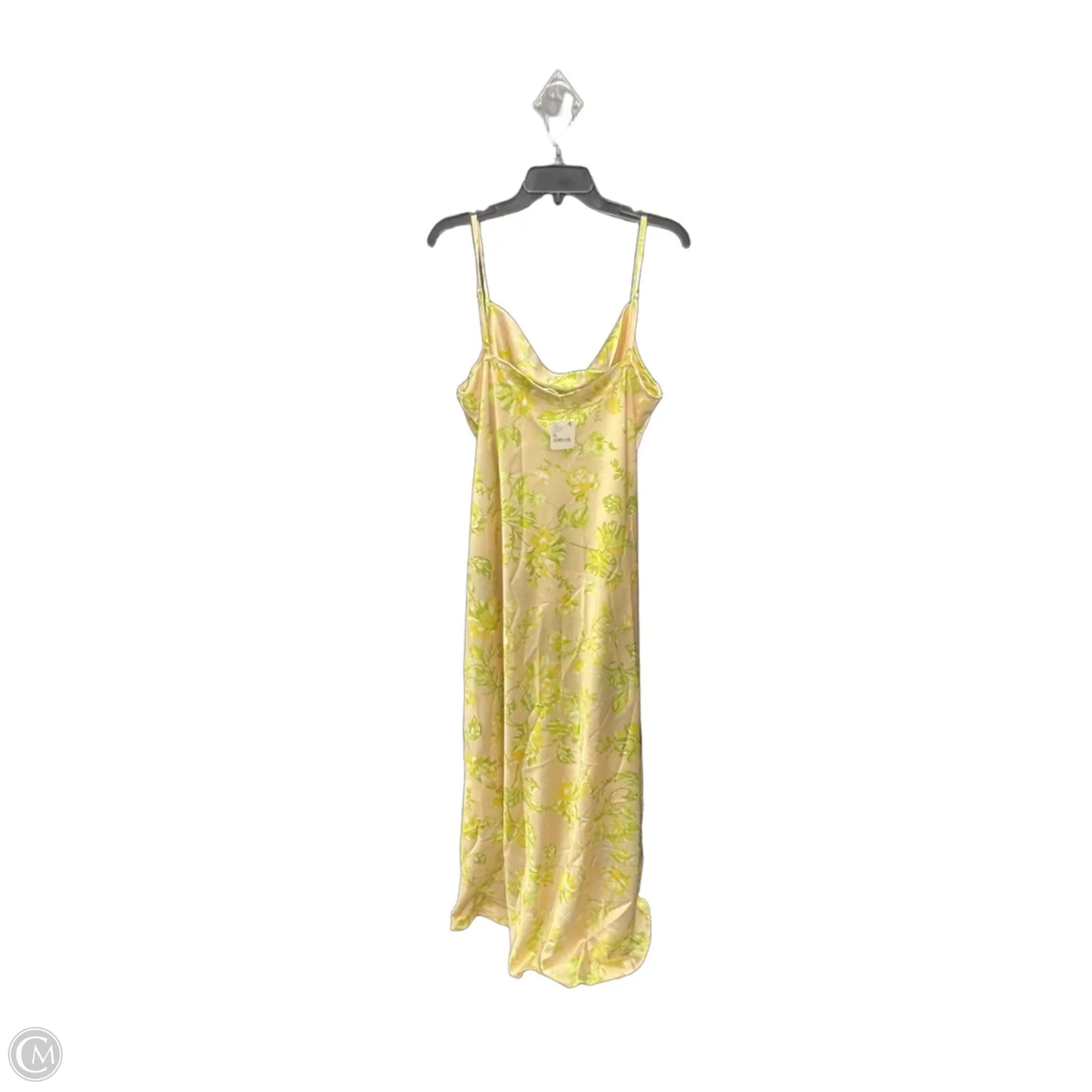 Dress Party Long By Clothes Mentor In Green & Yellow, Size: Xl
