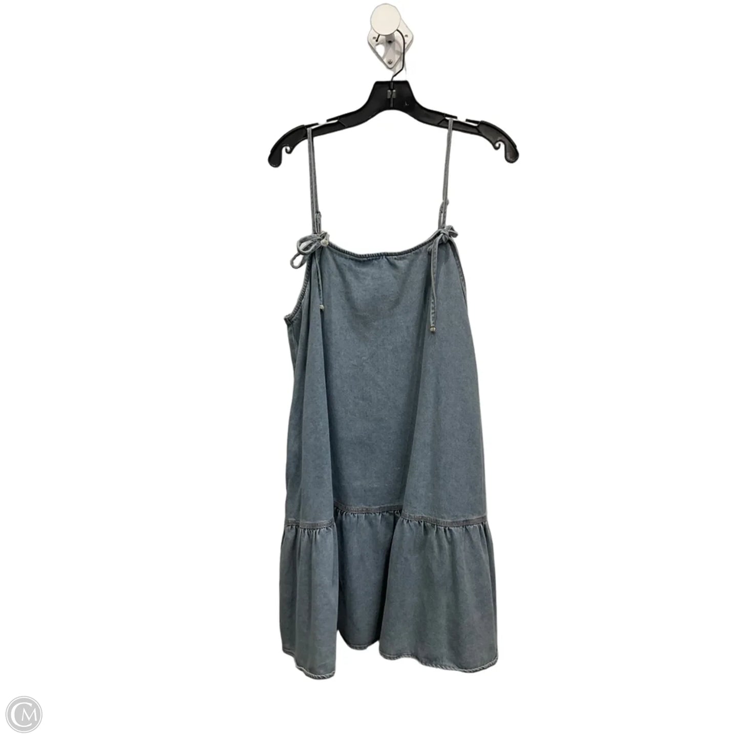 Dress Casual Midi By Fantastic Fawn In Blue Denim, Size: L