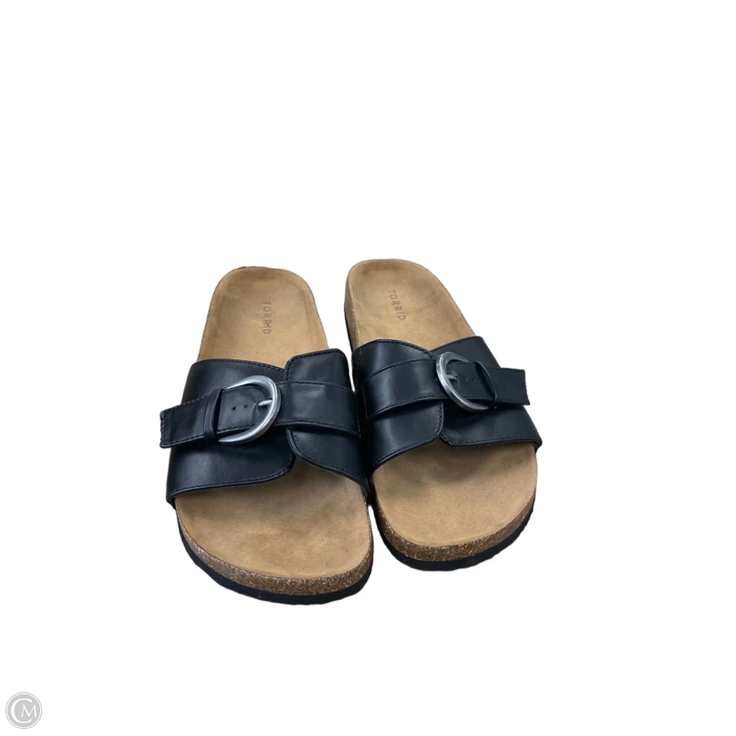 Sandals Flats By Torrid In Black, Size: 9