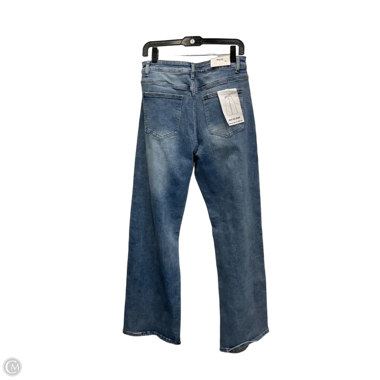 Jeans Wide Leg By Clothes Mentor In Blue Denim, Size: 10